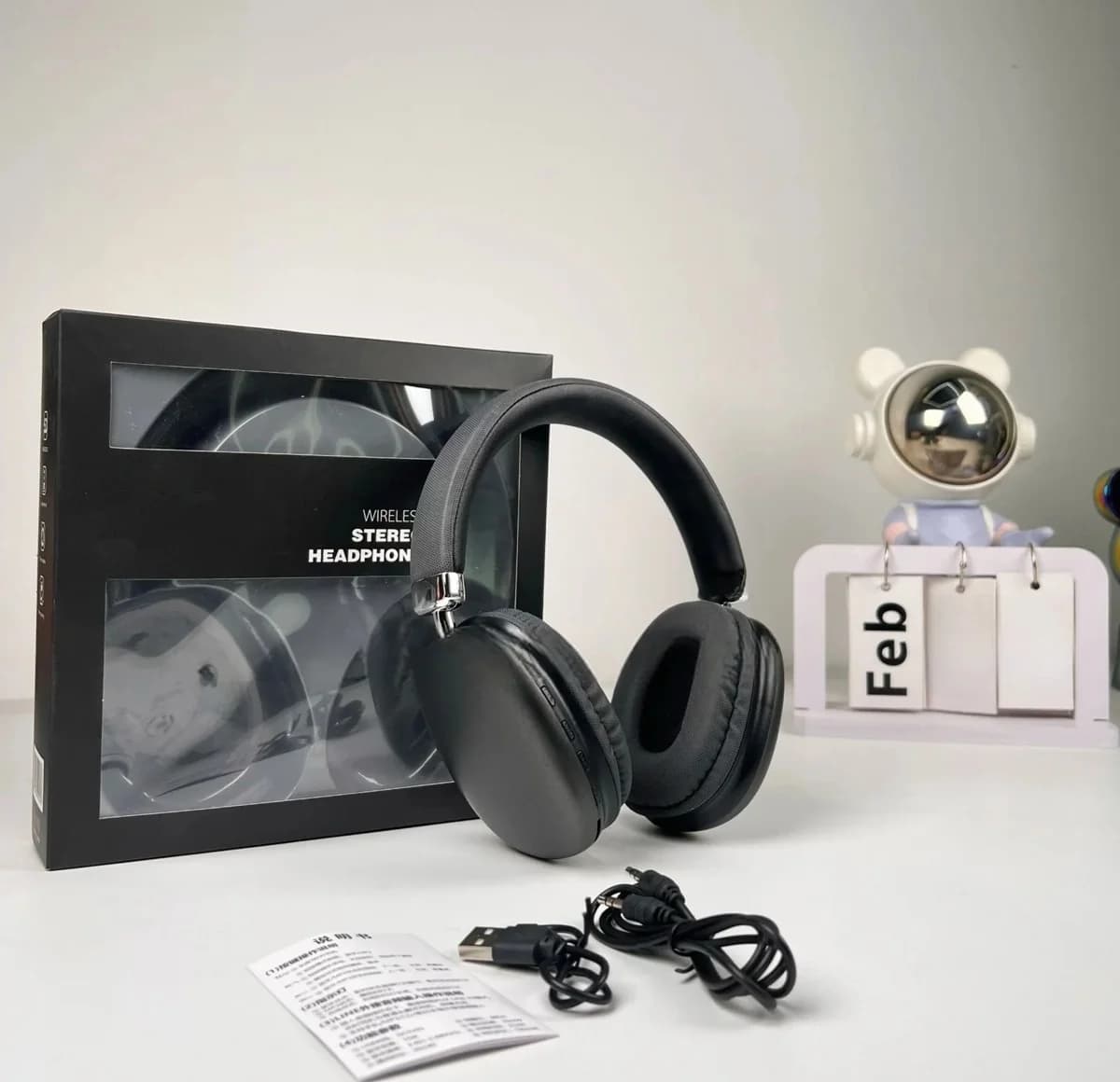 Wireless Over-Ear Headphones with Bluetooth 5.4 and Long Battery Life